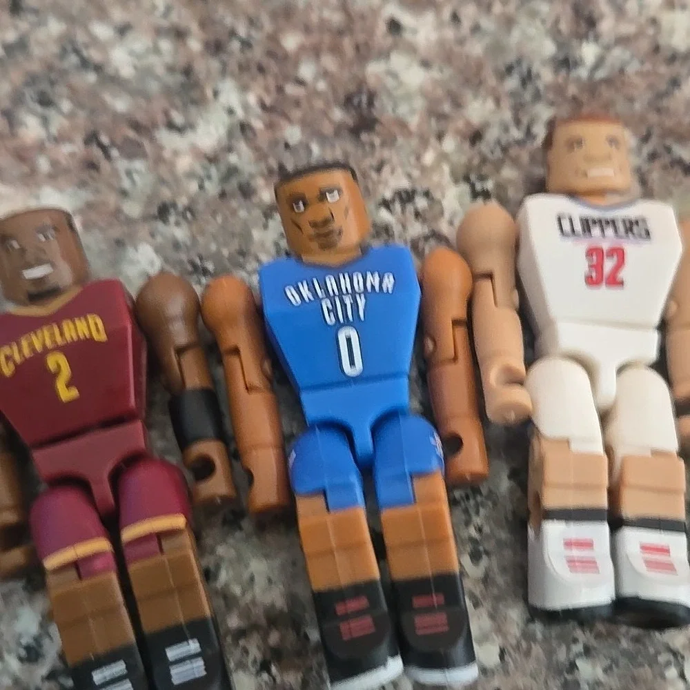 NBA C3 Construction Basketball Figures Lot of‎ 6 LeBron Kyrie Westbrook Loose
